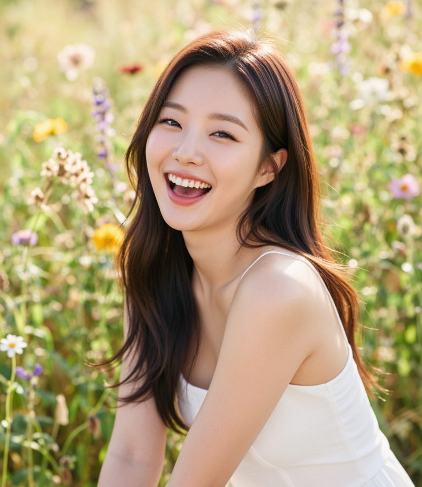 햇살 아래 웃음