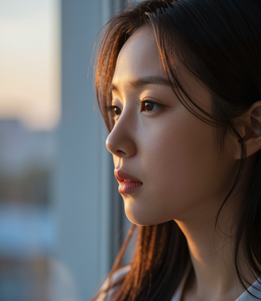 새벽 끝의 시선